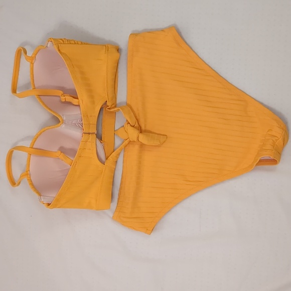 Shade & Shore Yellow High Waisted Bikini - Picture 2 of 5